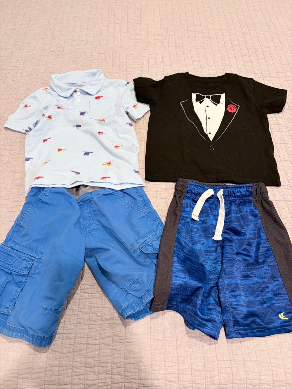 Toddler Boys Size 4/4T Mixed Outfit Bundle – Cat & Jack, Carter’s, Circo